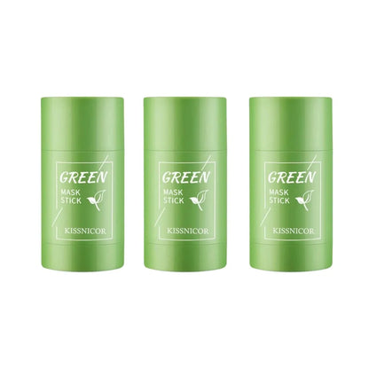 Face Clean Mask Green Tea Cleansing Stick Mask Shrink pores Deep Blackhead Remover facial Cleansing Moisturizing Mask 40g